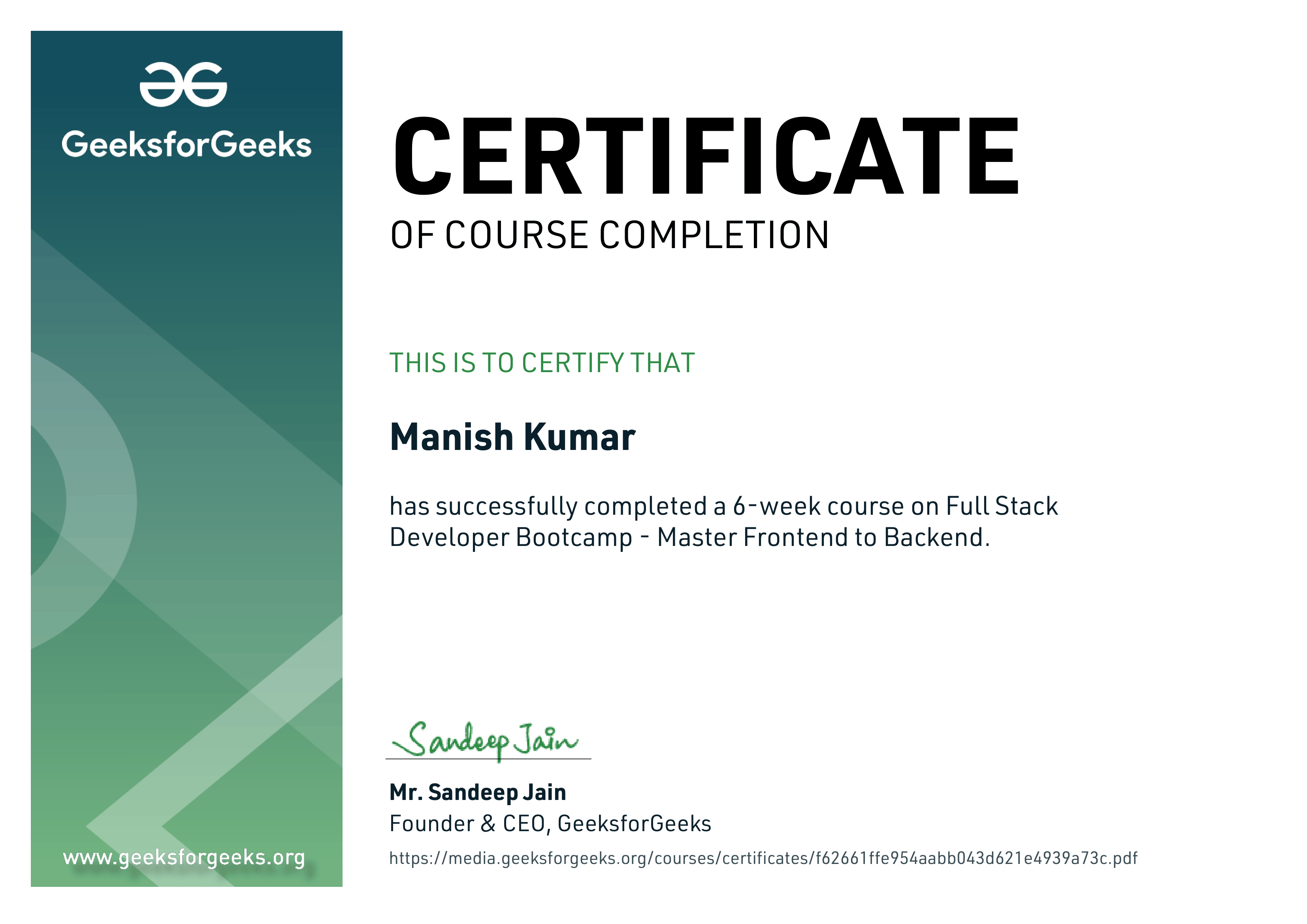Full Stack Developer Bootcamp